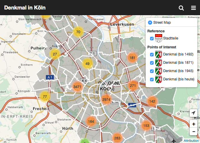 Screenshot Denkmal in Köln